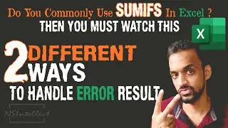 Sum an Excel range  Ignoring Blank, Text or Error Cells | Excel Sum function ignore error