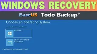 How to Recover Windows Operating system | Easeus todo Pre OS | Restore windows  without losing data