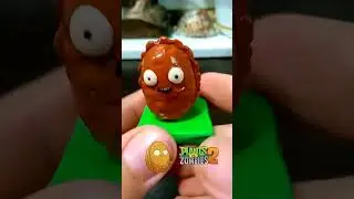 Стен орех из пластилина по игре Растения против зомби 2.Plants vs zombies 2 из пластилина.