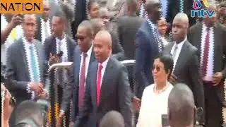Prof Kindiki arrives at KICC for his swearing-in ceremony as Deputy President