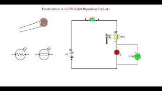 74.- Curso de electrónica.- LDR(Fotorresistencia), y uso en circuito con leds.