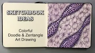 Colorful Doodle Tutorial 🌸 Satisfying & Relaxing Art Drawing ✍️