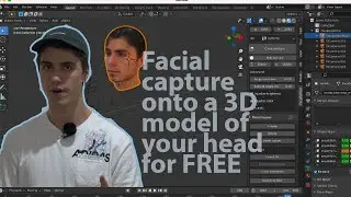 Animate a 3D model of your face with facial capture for FREE in Blender!! -LiveLink Face app-