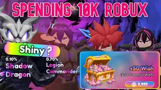 I Spent 10K ROBUX On Wishes In Anime Defenders Update 3