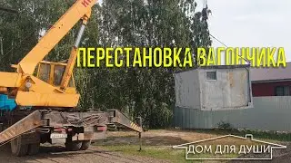 Перестановка бытовки # Посадка голубой ели.