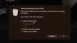 How to Save Space in Final Cut Pro Libraries: Delete Generated Library Files