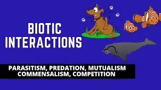 BIOTIC INTERACTIONS (PARASITISM, PREDATION, MUTUALISM, COMMENSALISM, COMPETITION)