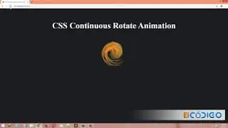 How to Rotate Image in CSS | CSS3 Continuous Rotating Animation