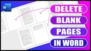 How to Delete Blank Page in Word | MS Word tutorials