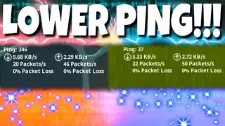 HOW TO LOWER PING IN FORTNITE!!!