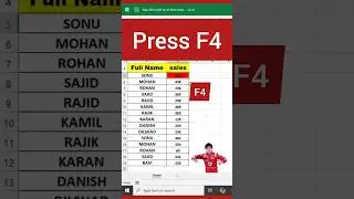 Excel Secrets: Use F4 Like a Pro and Save Hours of Work #excel #exceltips #finance #corporate #tips