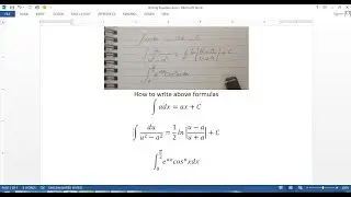 How to Write equation in Microsoft Word.