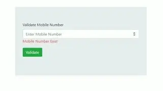 Server side and client side validation for Mobile Number in PHP