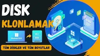 TÜM DİSKLERİNİZİ BOYUT FARKETMEDEN KLONLAYAYIN... WINDOWS 11 DESTEKLER 2024