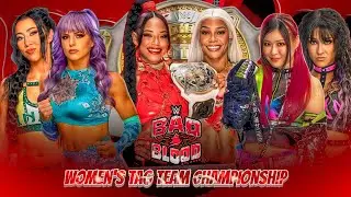 Bianca & Jade vs Iyo Sky & Dakota Kai vs The Way Women's Tag Titles Full Match WWE Bad Blood 2024