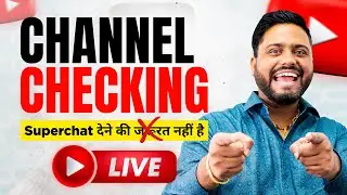 Free Channel Checking || Live Channel Checking || New Creators Guide Live || Channel  Promotion