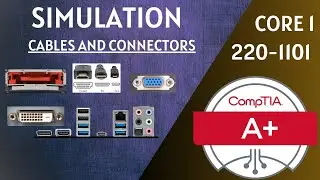 CompTIA A+ 220-1101 Simulation.  Cable and Connectors you need to know