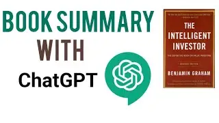 Book Summary With Chat GPT