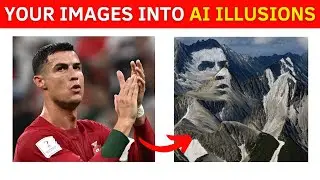 How To Create Optical Illusion Images with AI | Hugging Face Illusion Diffusion Tutorial