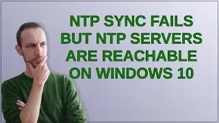 NTP sync fails but NTP servers are reachable on Windows 10