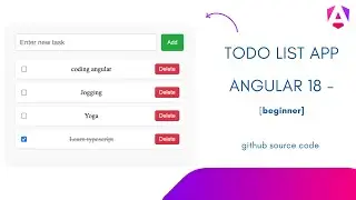 Build Todo App in Angular 18 - Easy Tutorial