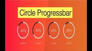 How to Create Circle Progress Bar with Jquery Plugin || Progress Bar With Javascript