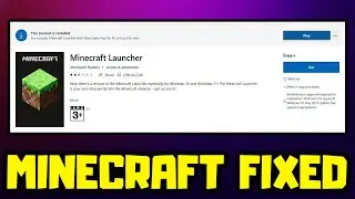 How to FIX Minecraft Launcher Not Installing on Microsoft Store