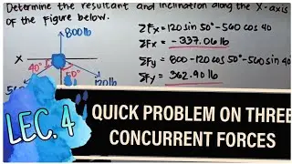 Solving Three Concurrent Forces