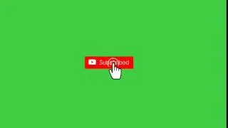 YOUTUBE SUBSCRIBE BUTTON GREEN SCREEN || FREE TO USE