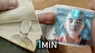 Comparing Netflix Avatar Flip Book with Avatar Anime