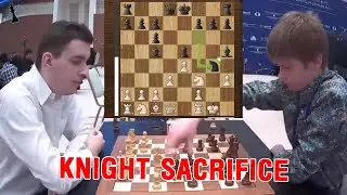 STUNNING KNIGHT SACRIFICE!! Jan-Krzysztof Duda vs Volodar Murzin || World Blitz Chess 2023 - R5