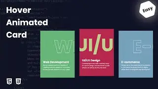 How to create CSS hover animated card | HTML & CSS