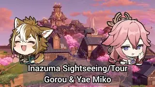 Tour Around Inazuma by Gorou (Tasuku Hatanaka) & Yae Miko (Ayane Sakura) | Genshin Impact [ENG Sub]