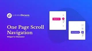 One Page Scroll Navigation Menu Widget for Elementor