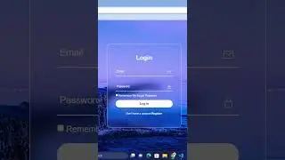Modern login form made with only HTML & CSS - Transparent Login Form | #coding #webdevelopment