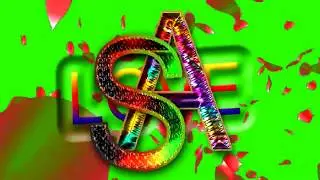 S Love A Letter Green Screen | S & A Love,Effects chroma key Animated Video