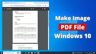 How to Create a PDF File Out of Images on Windows 10