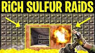 Rust SULFUR JACKPOT RAID - PvP Raiding RICH CLAN BASES (Rust Raids PvP)