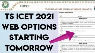 TS ICET 2021 web options starting Tomorrow//Certificate verification started