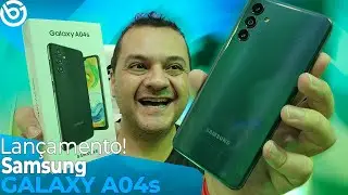 LANÇAMENTO! Galaxy A04s, c/ MAIS DESEMPENHO e CÂMERA MELHOR! Unboxing e Impressões