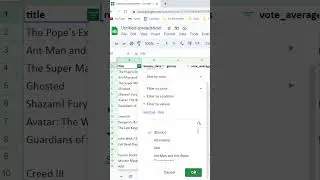 Google Sheets Remove Blank Rows #excel #exceltips #exceltutorial