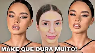 ESSA MAQUIAGEM VAI DURAR A FESTA TODA *TUTORIAL DE COMO FAZER SUA MAKE DURAR MAIS* PASSO A PASSO