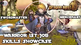 Warrior 1st Job Change Dragon Nest 2 Evolution [Sword Master & Mercenary Skills Showcase]