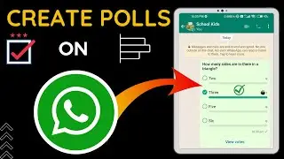 How to Create Poll On WhatsApp | Create MCQ Quiz on WhatsApp | Make Voting Poll on WhatsApp