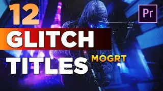 12 Glitch Titles Premiere Pro MOGT | Glitch Text Effect Premiere Pro