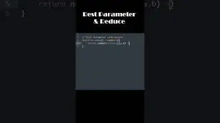 JavaScript - Rest Parameter & Reduce