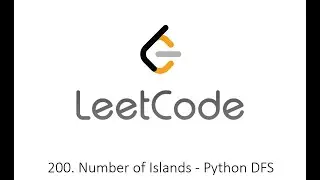 Leetcode 200. Number of Islands - Python DFS