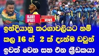 sri lanka vs india T20 series 2024 sri lanka squad injury update| after chameera 2nd update