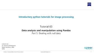 Tutorial 63 - Data analysis using pandas - Handling null data