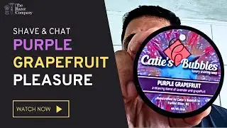 Catie's Bubbles Purple Grapefruit Shave Soap | Shave & Chat